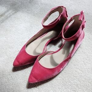 Ann Taylor Velvet Mary Jane Flat